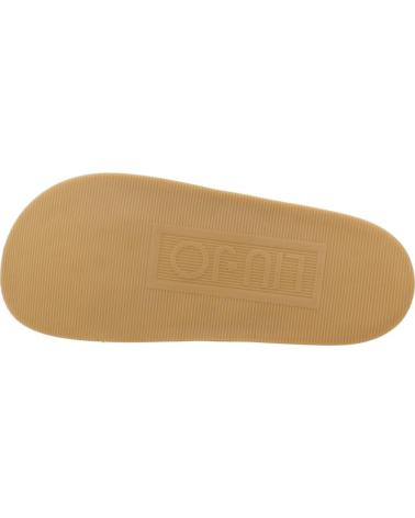 LIU JO LOREN 06 PLATFORM SLIDES WITH WIDE STRAPS ECRU BEIGE ECRU