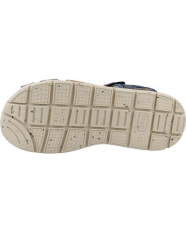 CHICCO CLARINETTO BLUE SANDALS WITH BROWN DETAILS 800