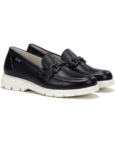 SCHWARZER LEDER-MOKASSIN FLUCHOS 99103792844 MIT RAW-SOHLE VARIOS COLORES