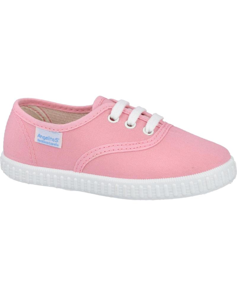 PINK CANVAS SNEAKERS ANGELITOS FOR GIRLS ROSA