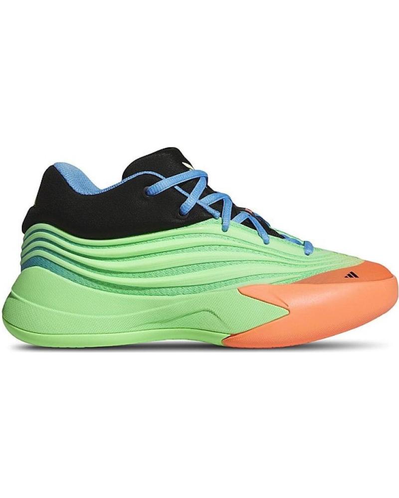 ADIDAS DAME X JUNIOR SNEAKER LIMETTENGRÜN ORANGE VERDE