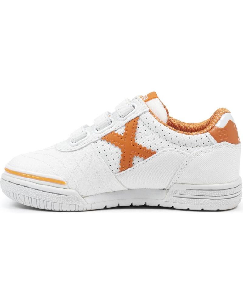 MUNICH G-3 KID VCCO 444 VELCRO WHITE-ORANGE BLANCO-NARANJA