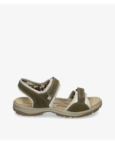 ST. GALLEN GENIL KAKI LEDERSANDALE KAKI