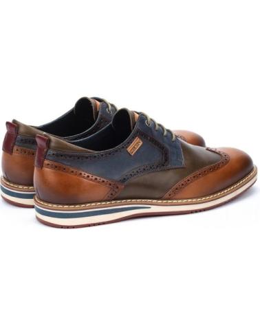 PIKOLINOS ÁVILA M1T - BRAUNE LEDER-SCHNÜRSCHUHE MARRóN