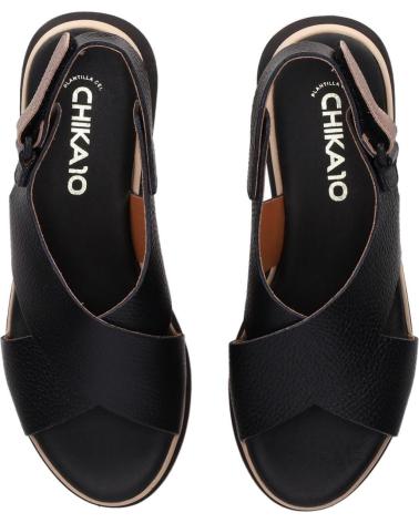 SANDÁLIAS CHIKA10 PAVLOVA 5661 PRETAS NEGRO-BLACK