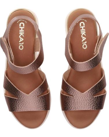 SANDALES CHIKA10 ZAGREB 5673 COULEUR BRONZE BRONCE-BRONZE