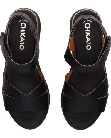 SANDALES À PLATEFORME CHIKA10 ZAGREB 5673 NOIR NEGRO-BLACK
