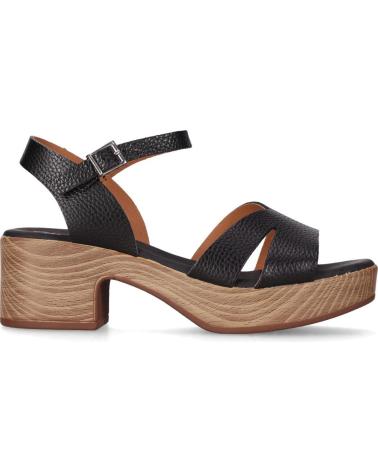 SANDALIAS PLATAFORMA CHIKA10 GERSEI 5625 NEGRO CON TACÓN NEGRO-BLACK