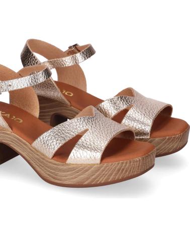 SANDALIAS CHIKA10 ST GERSEI 5625 PLATINO ORO CON TACÓN BLOQUE PLATINO-LG GOLD