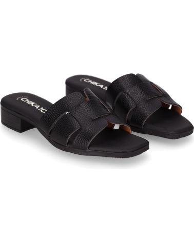 CHIKA10 ST FIORE 5600 SCHWARZE PANTOLETTE NEGRO-BLACK