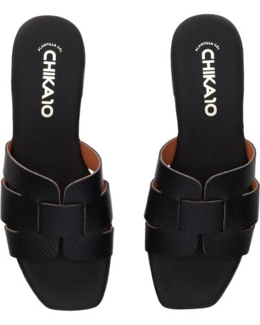 CHIKA10 ST FIORE 5600 SCHWARZE PANTOLETTE NEGRO-BLACK