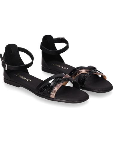 SANDALIAS CHIKA10 MARQUESA 5554 NEGRO CON TIRAS BI-TONO NEGRO-BLACK