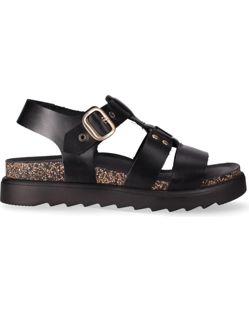 SANDALIA PLANA ESTILO PESCADOR CHIKA10 ATUNEZ 03 NEGRO NEGRO-BLACK