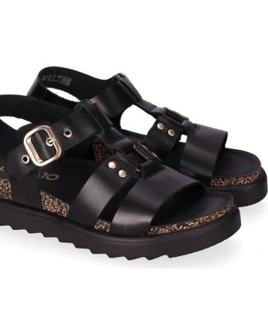 SANDALIA PLANA ESTILO PESCADOR CHIKA10 ATUNEZ 03 NEGRO NEGRO-BLACK