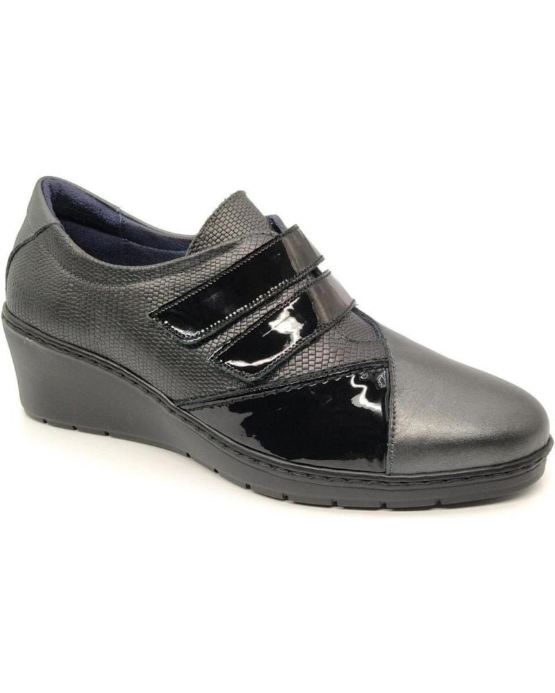 NOTTON ZAPATO VELCRO NEGRO 104 NEGRO