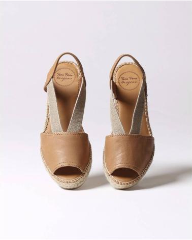 TONI PONS ALPARGATAS MUJER MODELO TEIDE P COLOR MARRON CUIRO