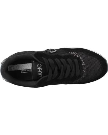 LIU JO SNEAKER MAXI WONDER LOW 02 SCHWARZ BLACK BLACK