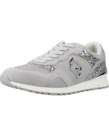 TÊNIS LIU JO MAXI WONDER LOW 02 CINZA PRATA SILVER
