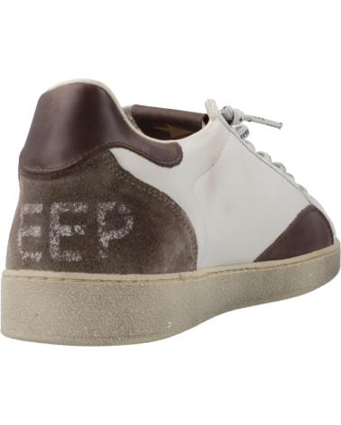 CETTI C-1342 ZAPATILLAS EFECTO USADO BLANCO Y MARRÓN STLBLC