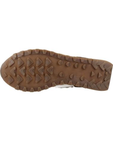 CETTI C-1259SRA SATURNO DESERT - TÊNIS ESPORTIVO DE CAMURÇA BEGE E MARROM COM DETALHES LARANJA DESERT