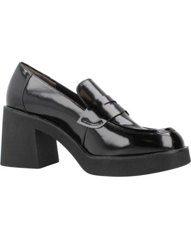 ZAPATOS TAMARIS 24410 NEGRO CHAROL CON TACÓN BLOQUE BLACK