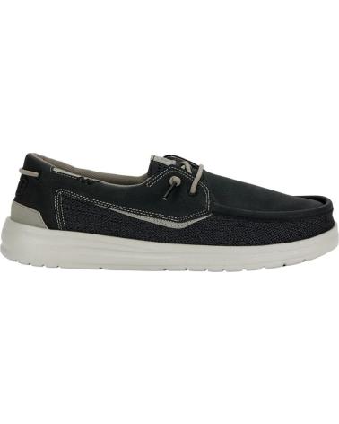 HEY DUDE SAPATO NÁUTICO WELSH GRIP CLASSIC MESH HD43154 0NT PRETO NEGRO
