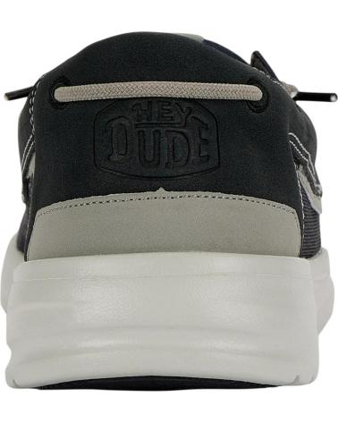 HEY DUDE SAPATO NÁUTICO WELSH GRIP CLASSIC MESH HD43154 0NT PRETO NEGRO