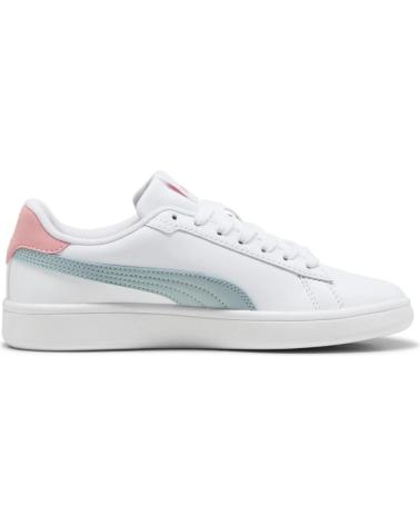 PUMA JSMASH V25 WEISS MIT ROSA UND WASSERGRÜN - PUZPJV2531BD BLANCO