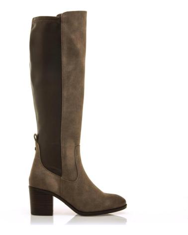 STIVALI ALTI MTNG 55251 MARRONI CON GAMBALE ELASTICO E TACCO LARGO MARRóN