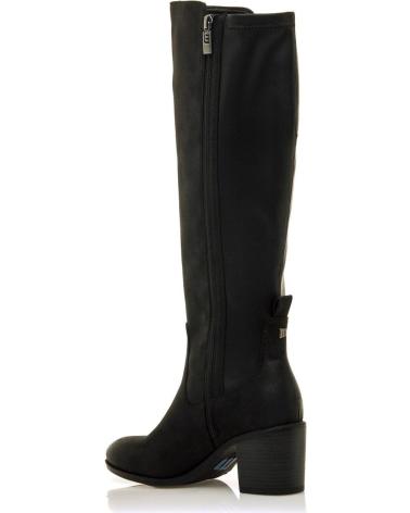 BOTAS ALTAS MTNG 55251 NEGRAS CON CAÑA ELÁSTICA Y CREMALLERA NEGRO