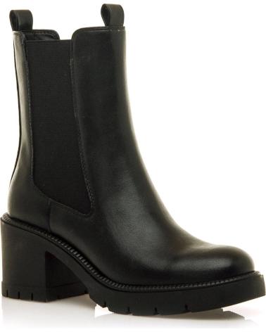 BOTTES CHELSEA MTNG 55343 NOIRES AVEC TALON ET SEMELLE CRANTÉE NEGRO