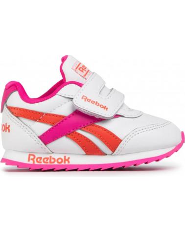 SAPATILHAS REEBOK CLJOG 2KC FW8965 BRANCO ROSA VERMELHO CLARO