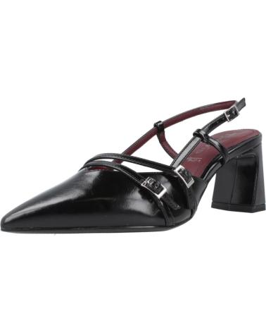 TAMARIS 29660 BLACK SLINGBACK PUMPS WITH POINTED TOE AND CRISS-CROSS STRAPS BLACK
