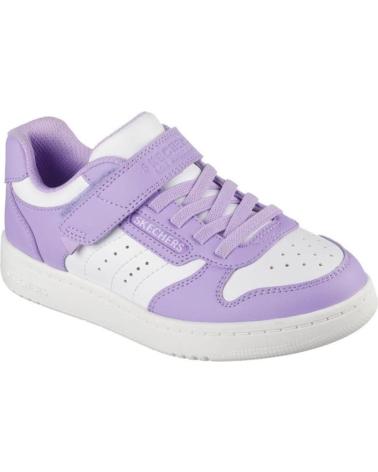 SKECHERS QUICK STREET 310241L-WLV WHITE LILAC BLANCO LILA