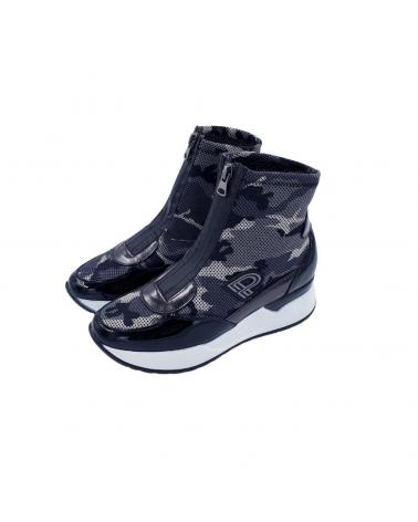 Botines de Mujer PITILLOS DEPORTIVOS BRIGADA -BEIGE 1143 NEGRO