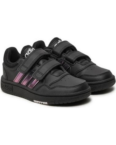 Deportivas ADIDAS  de Niña y Niño ZAPATILLAS HOOPS 3 0 CF NEGRA DORADO  NEGRO