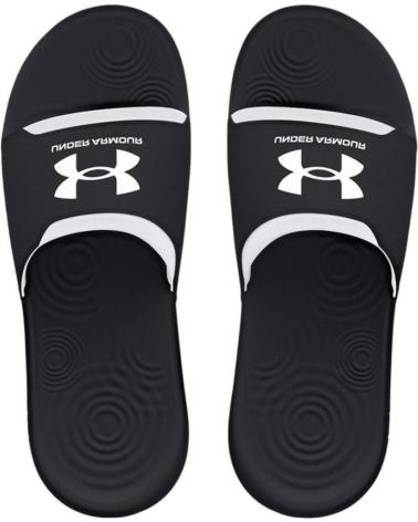 UNDER ARMOUR CORE REMIX SLIDES 3027219-001 BLACK AND WHITE MULTICOLOR