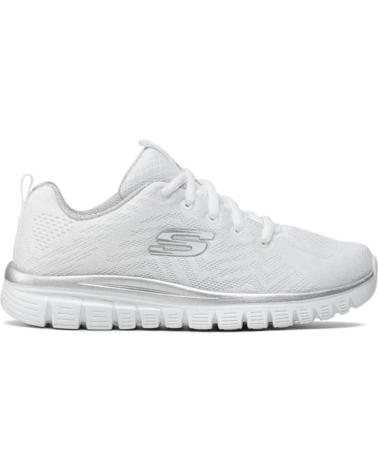 SKECHERS ZAPATILLA GRACEFUL MUJER 12615-WSL BLANCO
