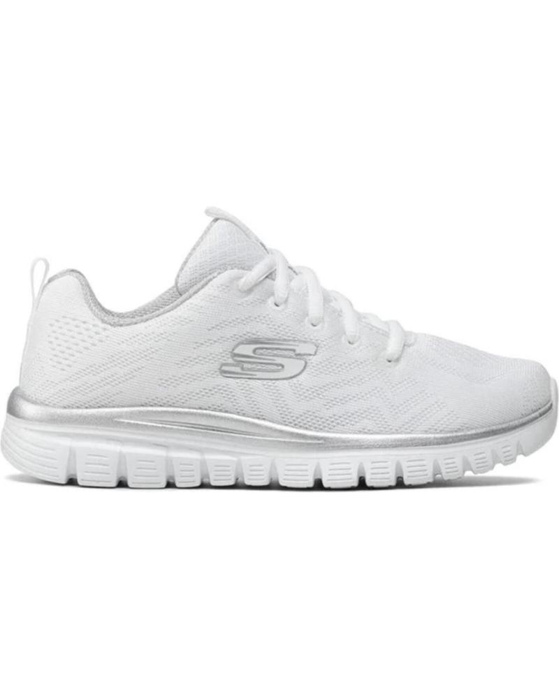 SKECHERS ZAPATILLA GRACEFUL MUJER 12615-WSL BLANCO