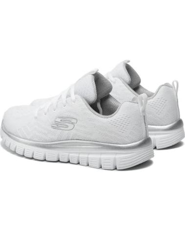 SKECHERS ZAPATILLA GRACEFUL MUJER 12615-WSL BLANCO
