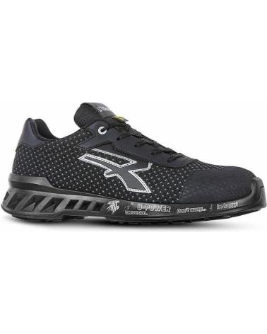 U-POWER LOGAN: BLACK SAFETY FOOTWEAR NEGRO