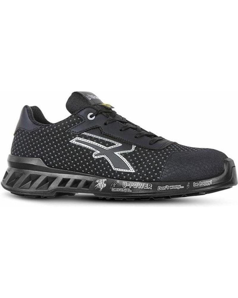 U-POWER LOGAN: BLACK SAFETY FOOTWEAR NEGRO