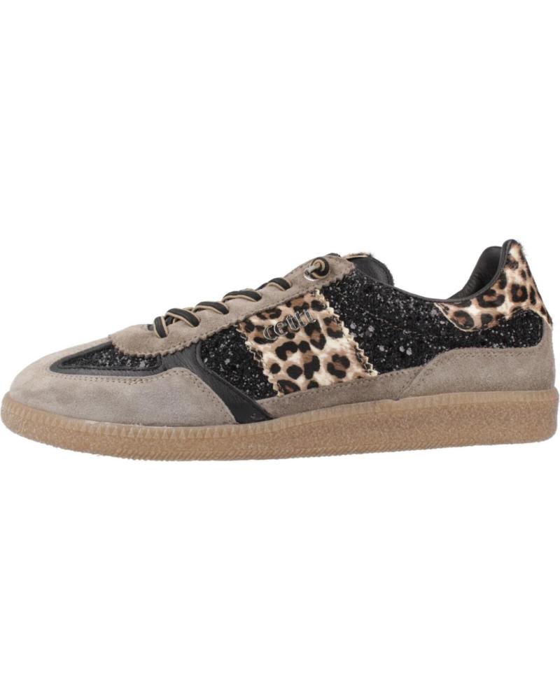 BASKETS CETTI C-1395 IMPRIMÉ ANIMAL DAIM PAILLETÉ NOIR | RÉF. SRA GLTNGR GLTNGR
