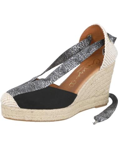 ESPADRILLAS CON ZEPPA CABRERA 90-7 NERE NEGRO