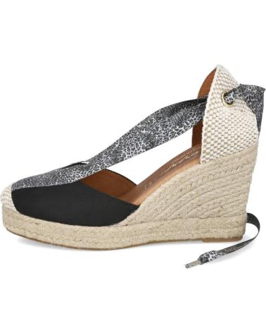 ESPADRILLAS CON ZEPPA CABRERA 90-7 NERE NEGRO