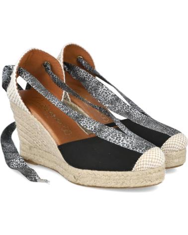 ESPADRILLAS CON ZEPPA CABRERA 90-7 NERE NEGRO