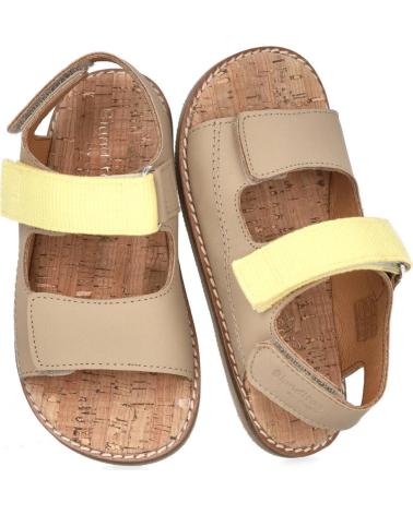 CRIOS BLANDITOS BY CASPIO SANDÁLIAS BAREFOOT RE AREIA BEGE ARENA