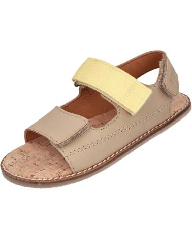 CRIOS BLANDITOS BY CASPIO SANDÁLIAS BAREFOOT RE AREIA BEGE ARENA