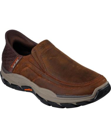 SKECHERS 204810 SLIP-INS HOMBRE RF RESP MARRON