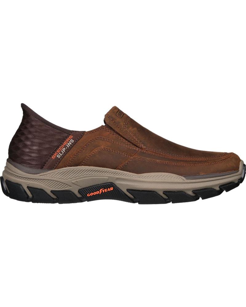 SKECHERS 204810 SLIP-INS HOMBRE RF RESP MARRON